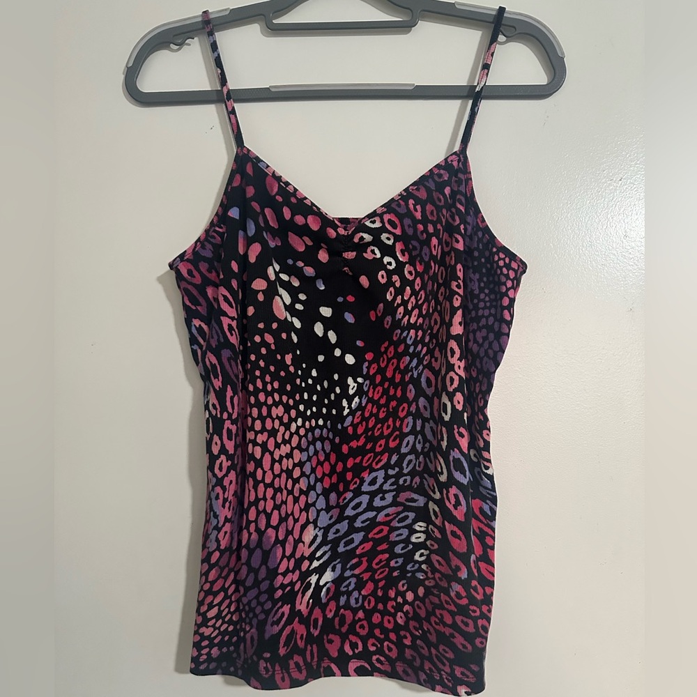 No Boundaries Pink and Black Fitted tank top size 2X